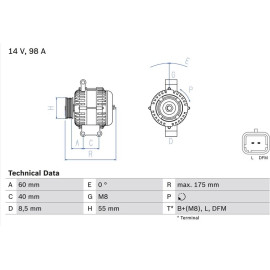 Lichtmaschine 0 986 041 850