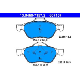 Bremsbelagsatz Renault P. Laguna 1.6-2.0 16V 01-07 13.0460-7157.2