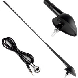 AMiO Autoantenne ANT03, 40 cm, 5-mm-Adapter, 1,4 m Kabel – 01050