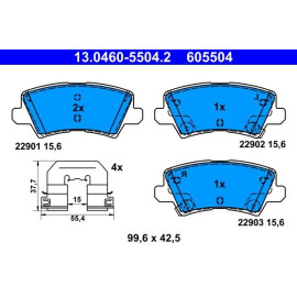 ATE Bremsbelagsatz 13.0460-5504.2 ATE Bremsbelagsatz 13.0460-5504.2