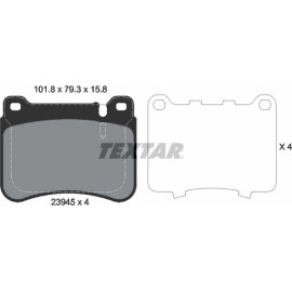 Bremsbelagsatz Db P. W203/S203/Clk/Slk 03- Sport 2394501
