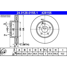 Bremsscheibe Db P. W204 07 24.0128-0155.1