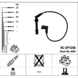 RC-OP1208 NGK - Zündkabelsatz 4069
