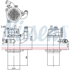 Nissens AGR-Kühler 989423 Nissens AGR-Kühler 989423