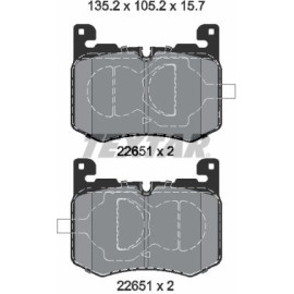 Textar Bremsbelagsatz 2265101 Textar Bremsbelagsatz 2265101