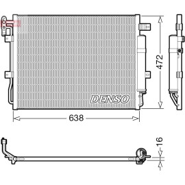 Denso Klimakondensator DCN14003