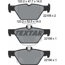 Bremsbelagsatz Subaru T. Legacy/Levorg/Outback 1,6-2,5 15 2215801