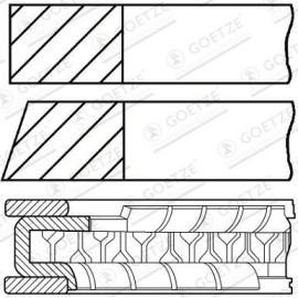 GOETZE ENGINE Kolbenring 08-427100-00