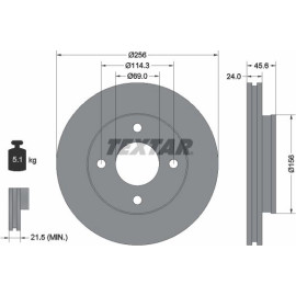 Textar Bremsscheibe 92134803