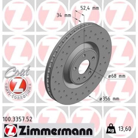12 481 054 Sport Bremsscheibe VA Sport 100.3357.52 12 481 054 Sport Bremsscheibe VA Sport 100.3357.52