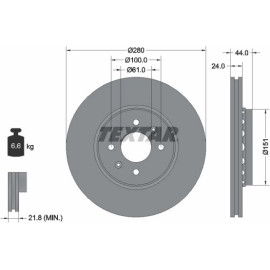 Textar Bremsscheibe 92254603