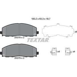 Bremsbelagsatz Chrysler P. Grand Voyager 12 2537801