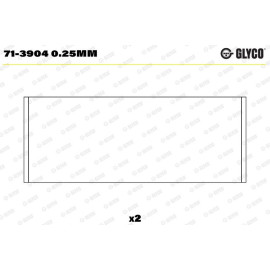 Pleuellager 71-3904 0.25mm
