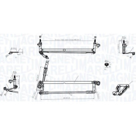 MAGNETI MARELLI Wischergestänge 085570177010