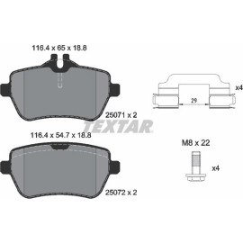 Bremsbelagsatz Db T. W222/C217 12 2507103