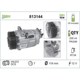 VALEO Kompressor, Klimaanlage 813144