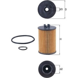 Mahle Original Ölfilter OX 382D Mahle Original Ölfilter OX 382D