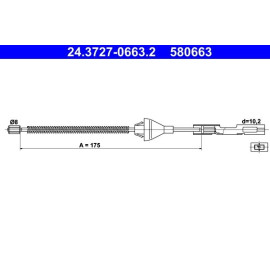 ATE Handbremsseil 24.3727-0663.2