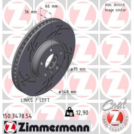 ZIMMERMANN Bremsscheibe 150.3478.54 ZIMMERMANN Bremsscheibe 150.3478.54