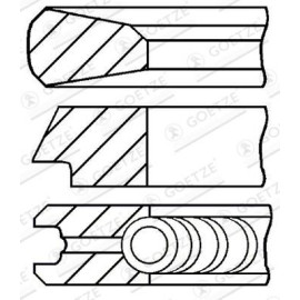 GOETZE ENGINE Kolbenring 08-429200-00