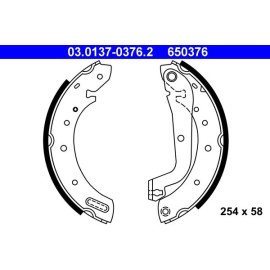 ATE Bremsbacken 03.0137-0376.2