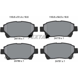 Textar Bremsbelagsatz 2477801 Textar Bremsbelagsatz 2477801
