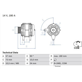 Lichtmaschine 0 986 082 200