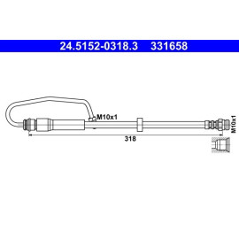 Bremsschlauch 24.5152-0318.3