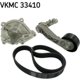 SKF Wasserpumpe + Keilrippenriemensatz VKMC 33410
