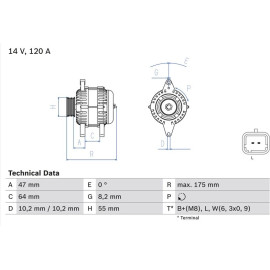 Lichtmaschine 0 986 049 650