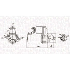 MAGNETI MARELLI Anlasser 063721257010