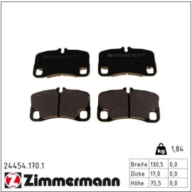 ZIMMERMANN Bremsbeläge 24454.170.1