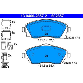 Bremsbelagsatz Opel P. Corsa C/Combo 01 13.0460-2857.2