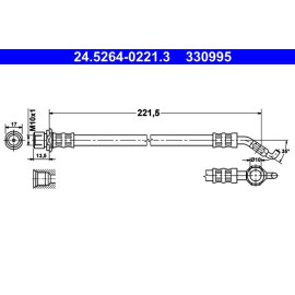 ATE Bremsschlauch 24.5264-0221.3