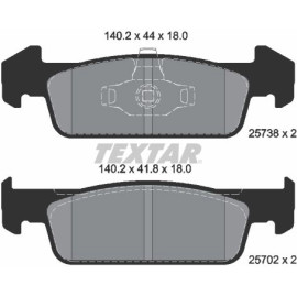 Textar Bremsbelagsatz 2573801 Textar Bremsbelagsatz 2573801