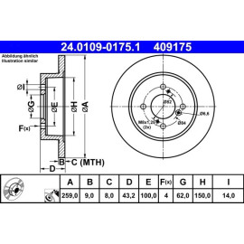 Bremsscheibe Suzuki T. Swift 1.2/1.3 Ddis 10 24.0109-0175.1 Bremsscheibe Suzuki T. Swift 1.2/1.3 Ddis 10 24.0109-0175.1