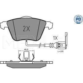 Bremsbelagsatz, Scheibenbremse 025 240 2120/PD