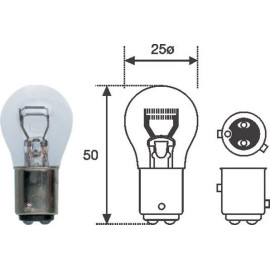 008529100000 Magneti Marelli Glühlampe 008529100000 - P21/4W 12V/21/4W 10 Stück 008529100000 Magneti Marelli Glühlampe 008529100000 - P21/4W 12V/21/4W 10 Stück