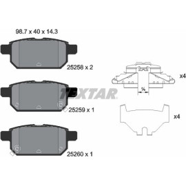 Bremsbelagsatz Suzuki T. Swift 10 2525801