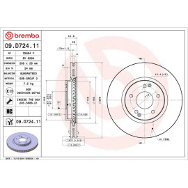 Bremsscheibe VA 09.D724.11