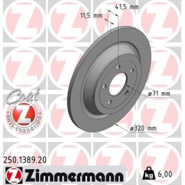 51 482 038 Bremsscheibe HA 250.1389.20