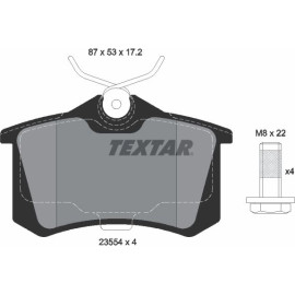 2355402 Textar Bremsbelagsatz 2355402 2355402 Textar Bremsbelagsatz 2355402