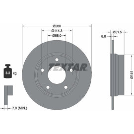 BREMSSCHEIBE 92335803 BREMSSCHEIBE 92335803