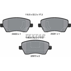 Textar Bremsbelagsatz 2440301 Textar Bremsbelagsatz 2440301