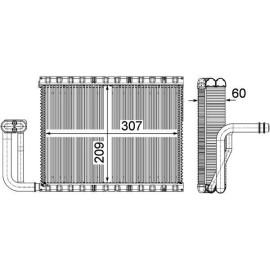 Verdampfer, Klimaanlage AE 104 000P