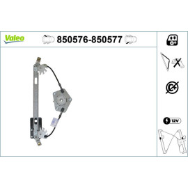 VALEO 850577 Fensterheber-Gleitstück hinten rechts, elektrisch, ohne Komfortfunktion, ohne Motor VALEO 850577 Fensterheber-Gleitstück hinten rechts, elektrisch, ohne Komfortfunktion, ohne Motor