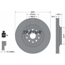 Bremsscheibe Lexus P. Ls 06- Pr 92224303
