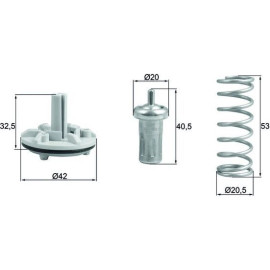 Thermostateinsatz mit Dichtung TX 183 80D