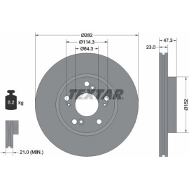 Bremsscheibe Honda P. Crv 92128400