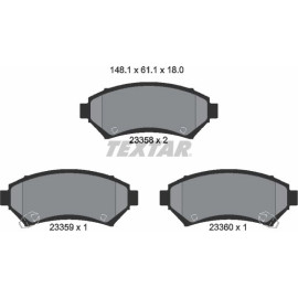 Bremsbelagsatz Opel P. Sintra 96 2335801